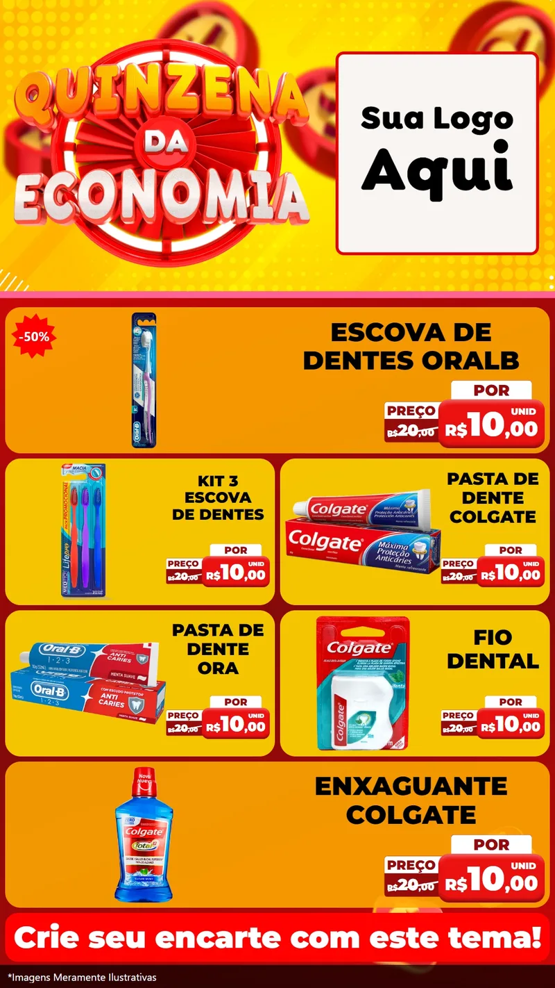 Modelo de TV para TV Vertical com o tema Quinzena Da Economia para Higiene Pessoal