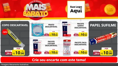 Modelo de TV para TV Horizontal com o tema Mais Barato para Embalagens