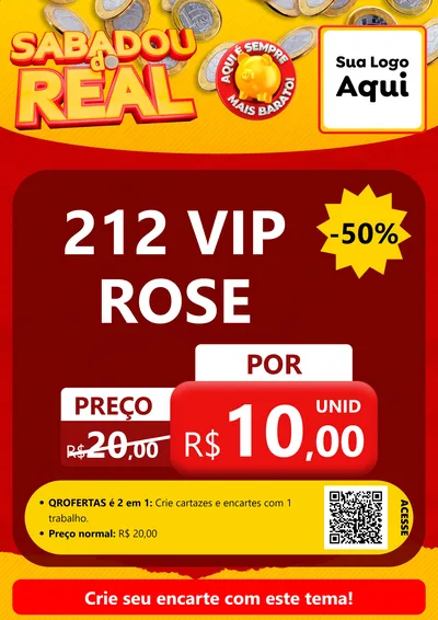 Modelo de Cartaz para Cartaz A4 Vertical com o tema Sabadou do Real para Perfumes