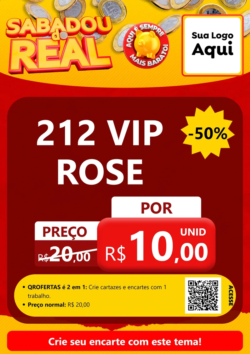 Modelo de Cartaz para Cartaz A4 Vertical com o tema Sabadou do Real para Perfumes