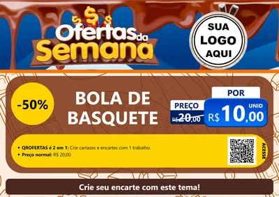 Modelo de Cartaz para Cartaz A4 Horizontal com o tema Ofertas da Semana - Páscoa para Artigos Esportivos