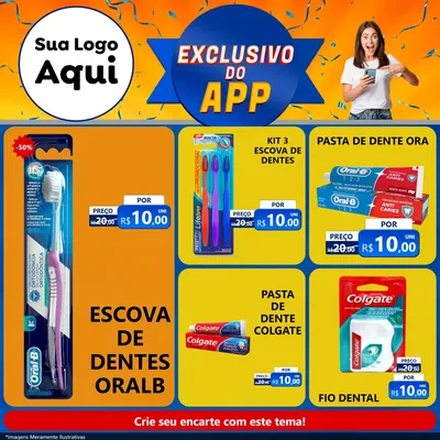 Modelo de Rede Social para Feed Facebook com o tema Exclusivo do Aplicativo para Higiene Pessoal