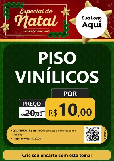 Modelo de Cartaz para Cartaz A4 Vertical com o tema Especial de Natal para Material para Construção