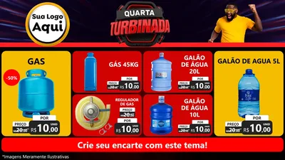 Modelo de TV para TV Horizontal com o tema Quarta Turbinada para Água e gás
