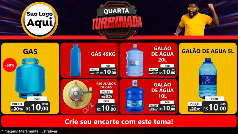 Modelo de TV para TV Horizontal com o tema Quarta Turbinada para Água e gás