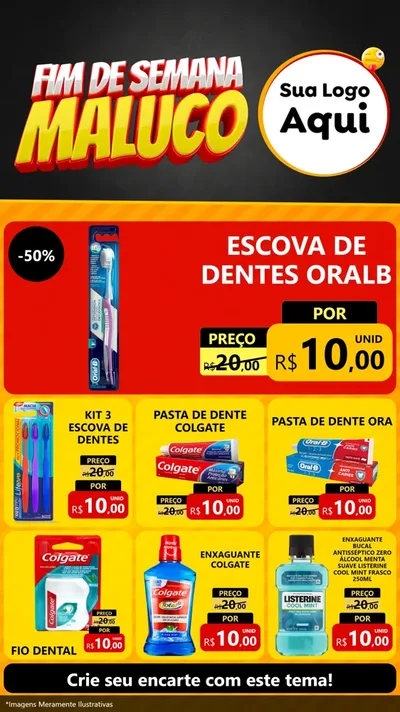 Modelo de Rede Social para Stories com o tema Final de Semana Maluco para Higiene Pessoal
