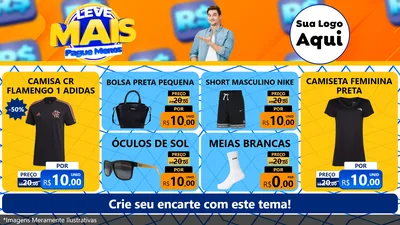 Modelo de TV para TV Horizontal com o tema Leve Mais, Pague Menos para Roupas e acessórios