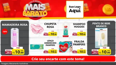 Modelo de TV para TV Horizontal com o tema Mais Barato para Bebês