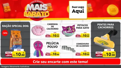 Modelo de TV para TV Horizontal com o tema Mais Barato para Pet Shop