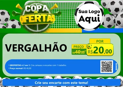 Modelo de Cartaz para Cartaz A4 Horizontal com o tema Copa De Ofertas para Ferragens