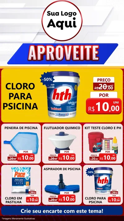 Modelo de Rede Social para Stories com o tema Aproveite para Produtos para Piscina