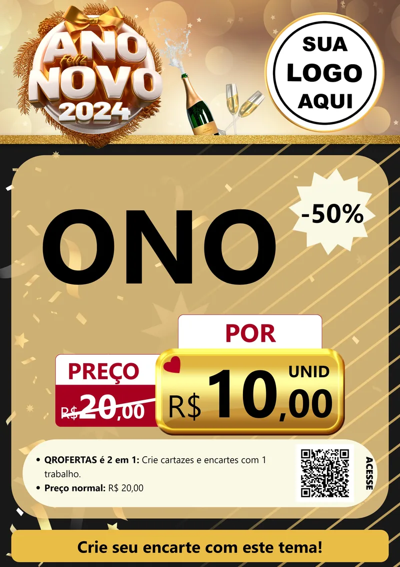 Modelo de Cartaz para Cartaz A4 Vertical com o tema Feliz Ano Novo 2027 para Óticas