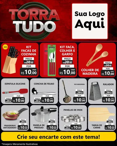 Modelo de Rede Social para Feed Instagram com o tema Torra Tudo para Utilidades Domésticas