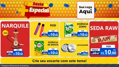 Modelo de TV para TV Horizontal com o tema Sexta Mais Especial para Tabacaria