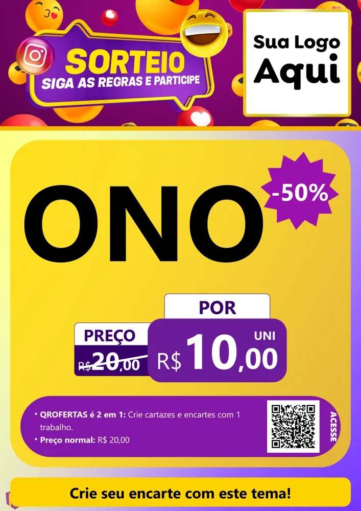 Modelo de Cartaz para Cartaz A4 Vertical com o tema Sorteio para Óticas