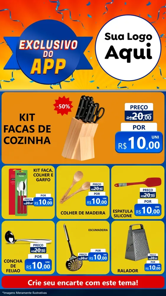 Modelo de Rede Social para Stories com o tema Exclusivo do Aplicativo para Utilidades Domésticas