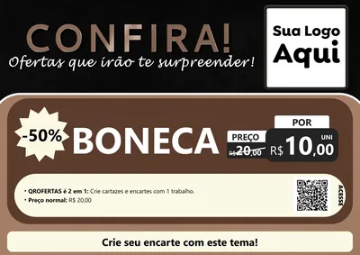 Modelo de Cartaz para Cartaz A4 Horizontal com o tema Confira! Ofertas que irão te surpreender! para Brinquedos