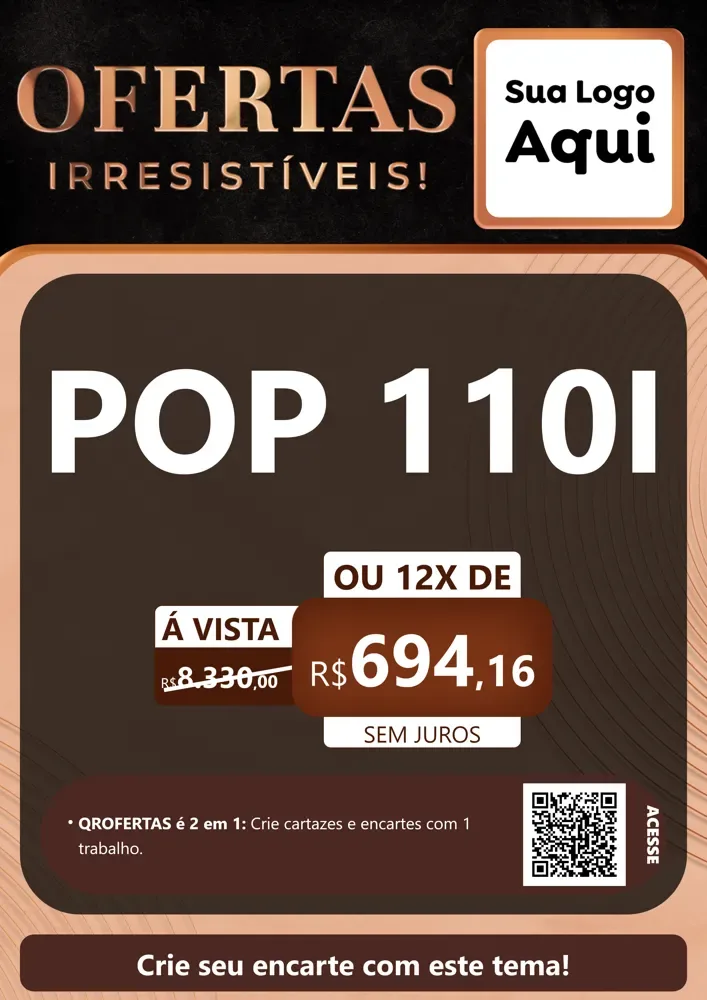 Modelo de Cartaz para Cartaz A4 Vertical com o tema Ofertas Irresistíveis! para Concessionaria de Motos