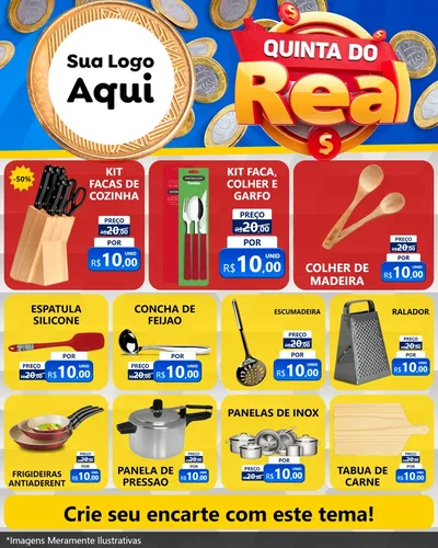 Modelo de Rede Social para Feed Instagram com o tema Quinta do Real para Utilidades Domésticas