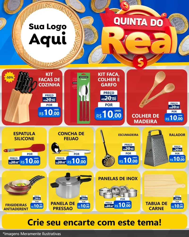 Modelo de Rede Social para Feed Instagram com o tema Quinta do Real para Utilidades Domésticas