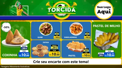 Modelo de TV para TV Horizontal com o tema Torcida para Salgadaria
