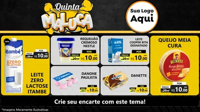 Modelo de TV para TV Horizontal com o tema Quinta Maluca para Frios e Laticínios