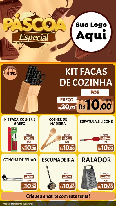 Modelo de Rede Social para Stories com o tema Páscoa Especial para Utilidades Domésticas