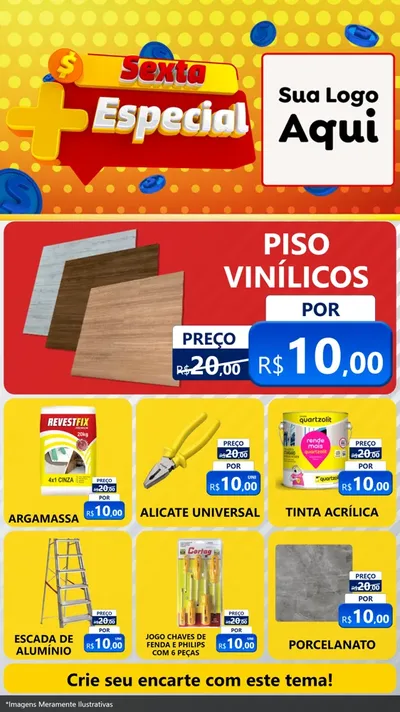 Modelo de Rede Social para Stories com o tema Sexta Mais Especial para Material para Construção