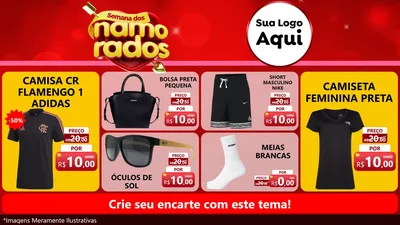 Modelo de TV para TV Horizontal com o tema Semana dos namorados para Roupas e acessórios