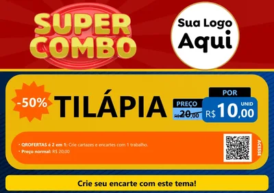 Modelo de Cartaz para Cartaz A4 Horizontal