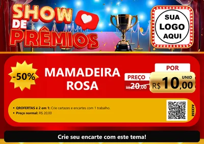 Modelo de Cartaz para Cartaz A4 Horizontal com o tema Show de Prêmios para Bebês