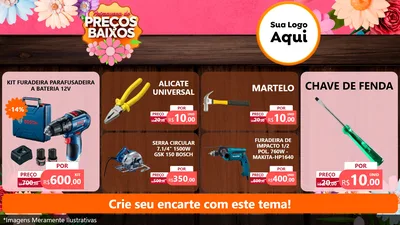 Modelo de TV para TV Horizontal com o tema Primavera de Preços Baixos para Maquinas e Ferramentas