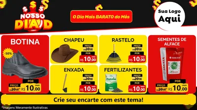 Modelo de TV para TV Horizontal com o tema Nosso Dia D para Agropecuária