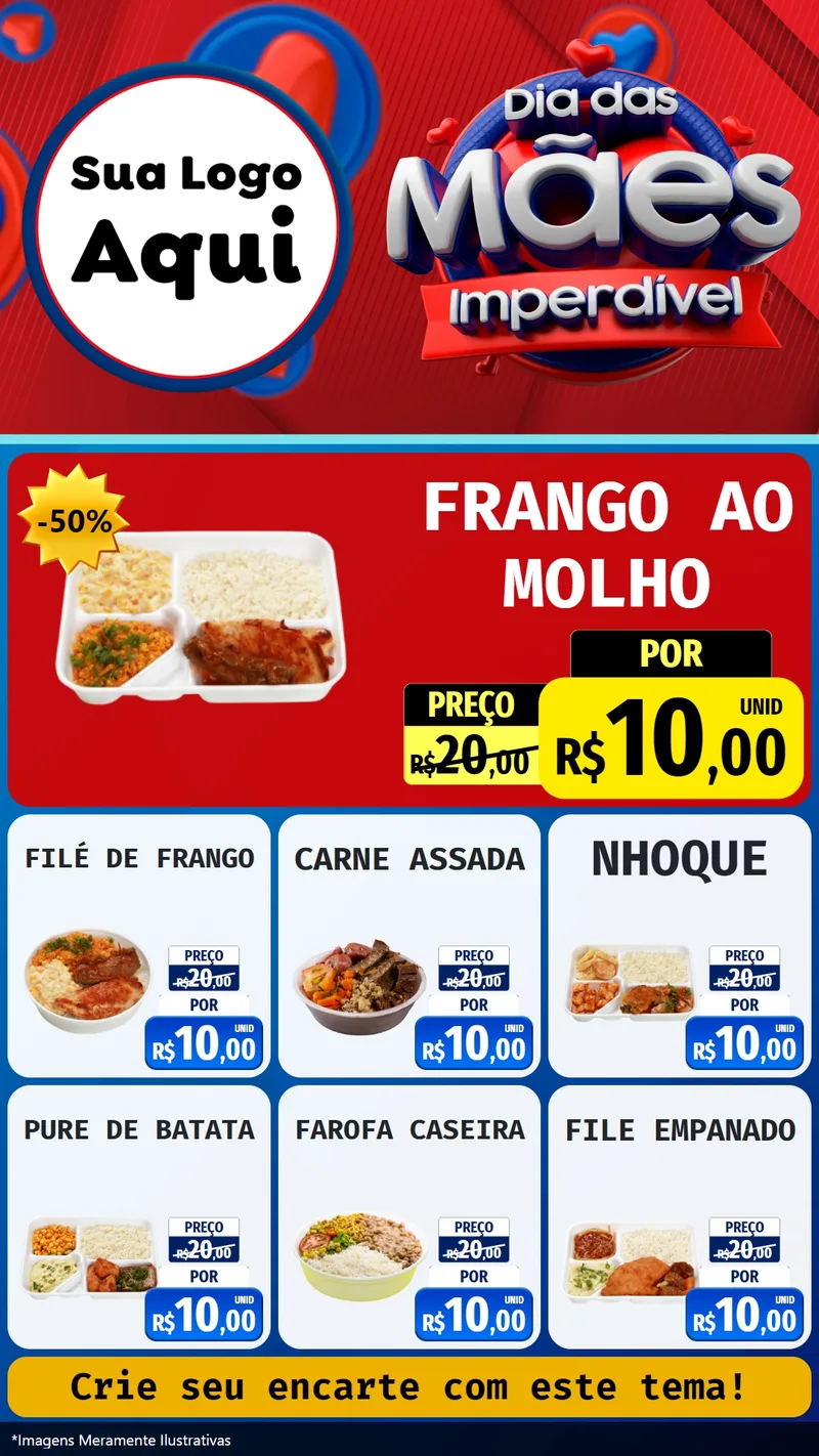Modelo de Rede Social para Stories com o tema Dia Das Mães Imperdível para Restaurante