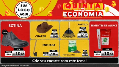 Modelo de TV para TV Horizontal com o tema Quinta da Economia para Agropecuária