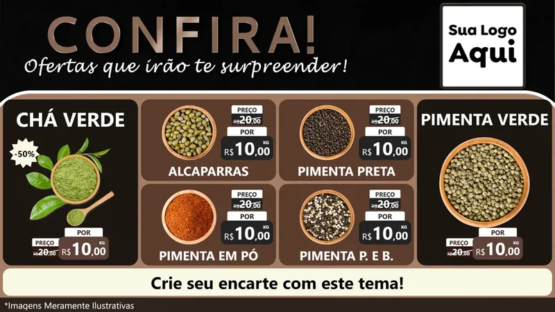 Modelo de TV para TV Horizontal com o tema Confira! Ofertas que irão te surpreender! para Produtos Naturais