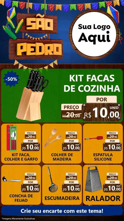Modelo de Rede Social para Stories com o tema São Pedro para Utilidades Domésticas