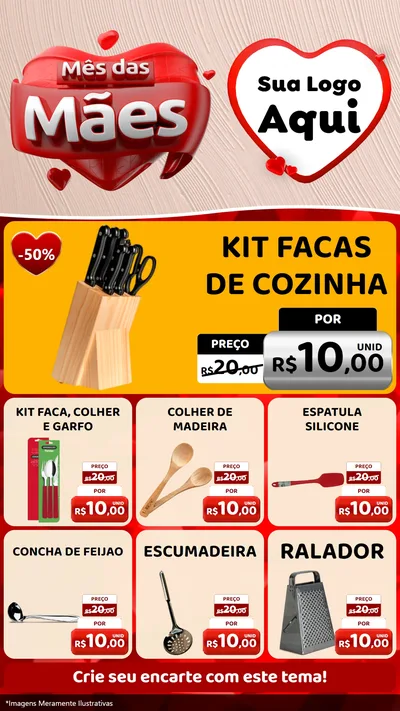 Modelo de Rede Social para Stories com o tema Mês das Mães para Utilidades Domésticas