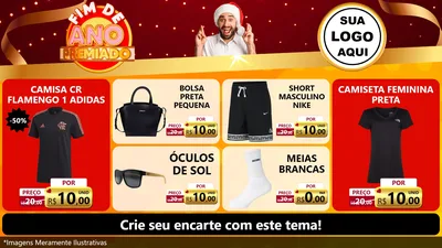 Modelo de TV para TV Horizontal com o tema Fim de Ano Premiado para Roupas e acessórios