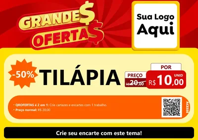 Modelo de Cartaz para Cartaz A4 Horizontal