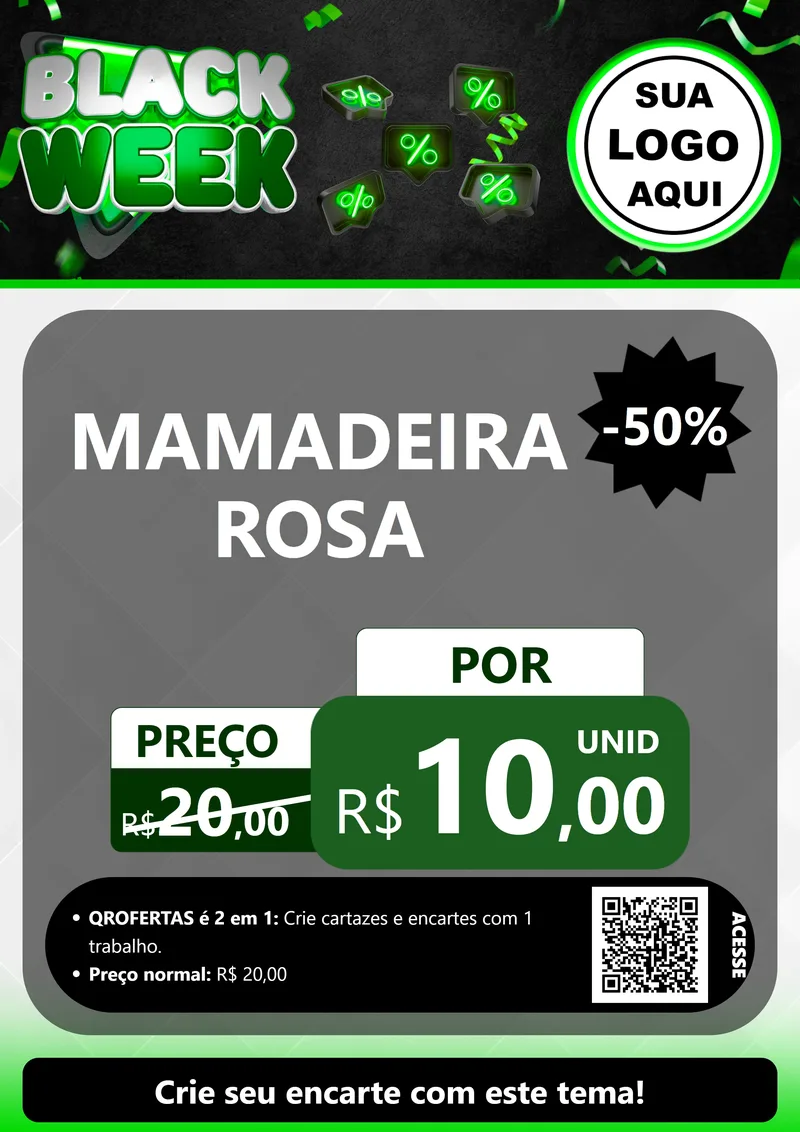 Modelo de Cartaz para Cartaz A4 Vertical com o tema Black Week para Bebês