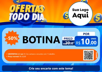 Modelo de Cartaz para Cartaz A4 Horizontal com o tema Ofertas Todo Dia para Agropecuária