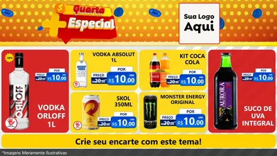 Modelo de TV para TV Horizontal com o tema Quarta Mais Especial para Distribuidora de bebidas