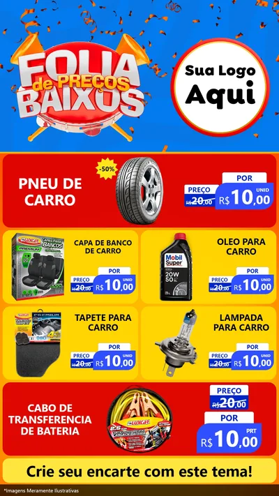 Modelo de TV para TV Vertical com o tema Folia de Preços Baixos para Auto peças