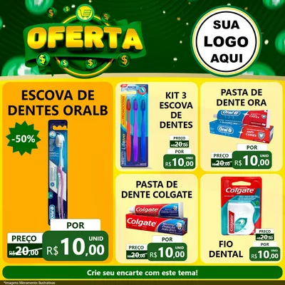 Modelo de Rede Social para Feed Facebook com o tema Oferta para Higiene Pessoal