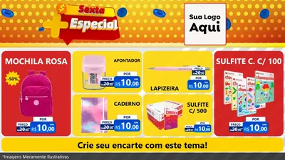 Modelo de TV para TV Horizontal com o tema Sexta Mais Especial para Papelaria
