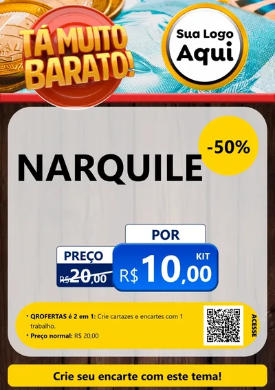 Modelo de Cartaz para Cartaz A4 Vertical com o tema Está Muito Barato para Tabacaria