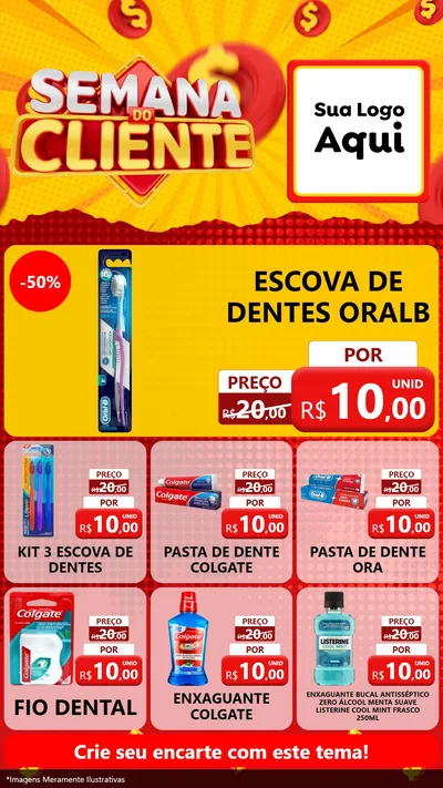 Modelo de Rede Social para Stories com o tema Semana do Cliente para Higiene Pessoal
