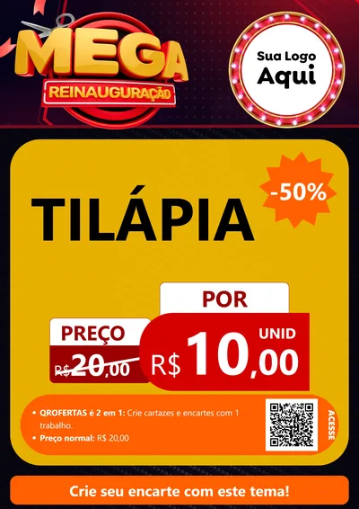 Modelo de Cartaz para Cartaz A4 Vertical