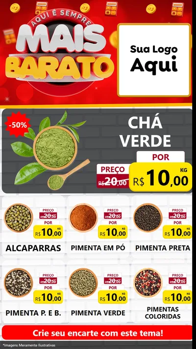 Modelo de Rede Social para Stories com o tema Mais Barato para Produtos Naturais